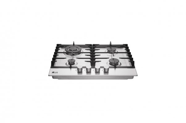 Plaque de cuisson intégrée en acier inoxydable à gaz | LG | 60CM |4 feux - HU641DAG 